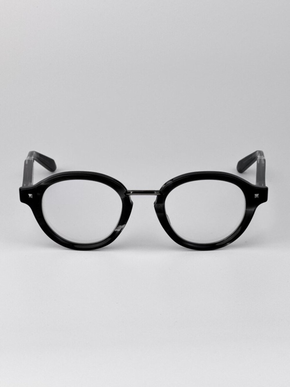 Valentino V-ESSENTIAL-IV VLX-132 B Round Eyeglasses – Black / Grey Transparent - Picture 3 of 9